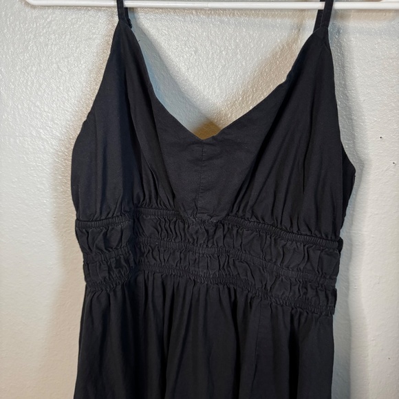 Dizzy Lizzy Black Flowy Spaghetti Strap Dress Size Large - Picture 2 of 5